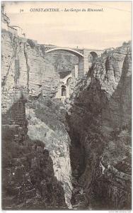 CPA   Constantine Les gorges du Rhummel   R823