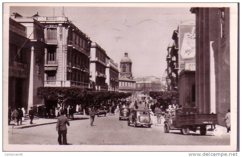 Algérie - Mostaganem - L´avenue du 1er de Ligne (voitures, automobile, camionette)