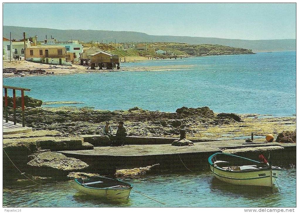 DZ - Mostaganem - La Salamandre - CPM éd. SNED n° 1209 (animée - écrite, 1971) - [plage - barques]