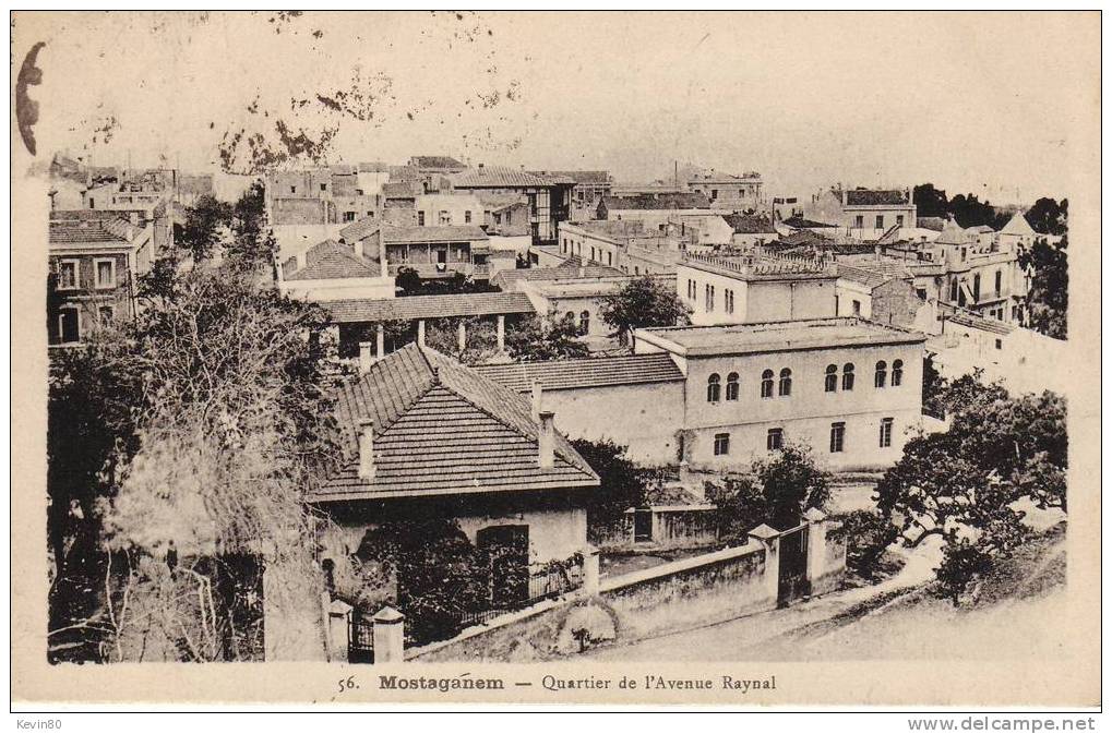ALGERIE MOSTAGANEM Quartier de l'Avenue Raynal