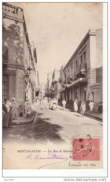 ALGERIE MOSTAGANEM La Rue de Matamore