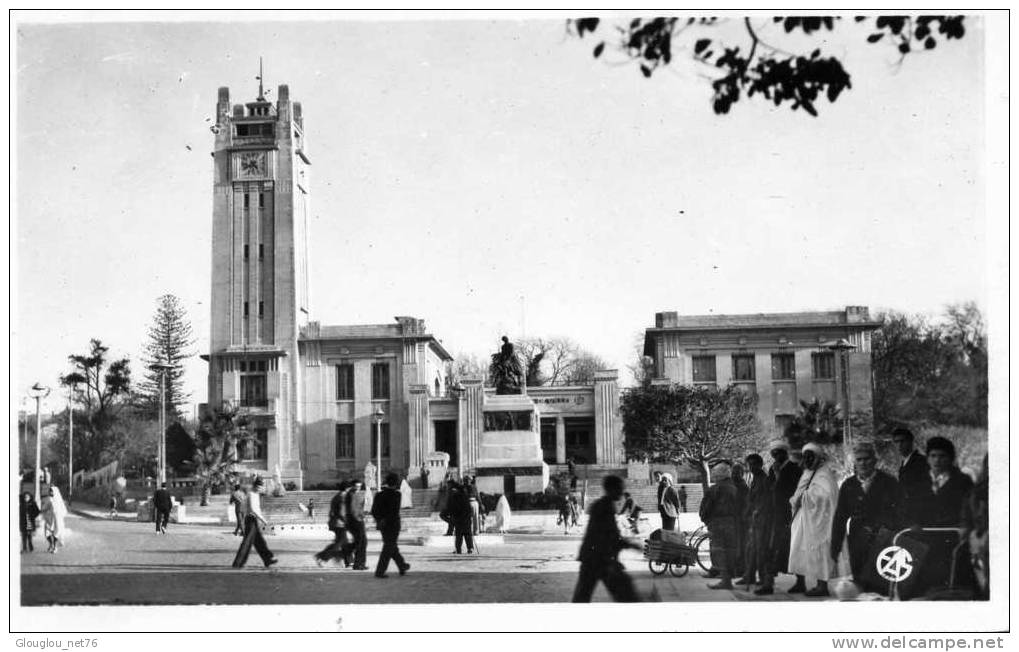 MOSTAGANEM...L´HOTEL DE VILLE...CPSM PETIT FORMAT ANIMEE