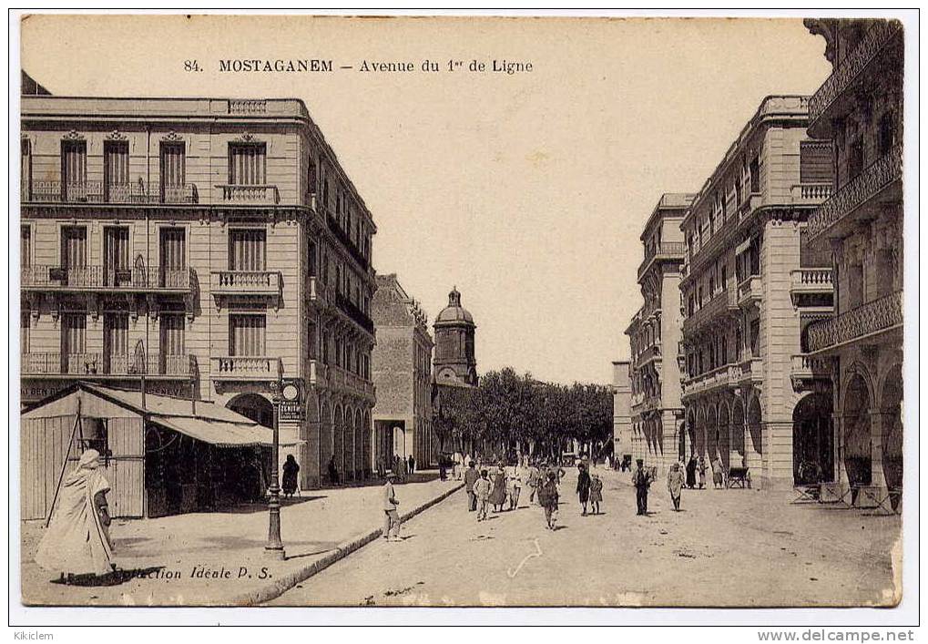 MOSTAGANEN -  AVENUE DU 1er DE LIGNE     (animation )      N°84