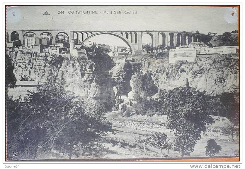 C. Postale  ALGERIE - CONSTANTINE - LE PONT SIDI RACHED
