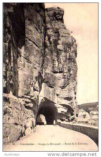 45 constantine - gorges du Rhummel - route de la corniche