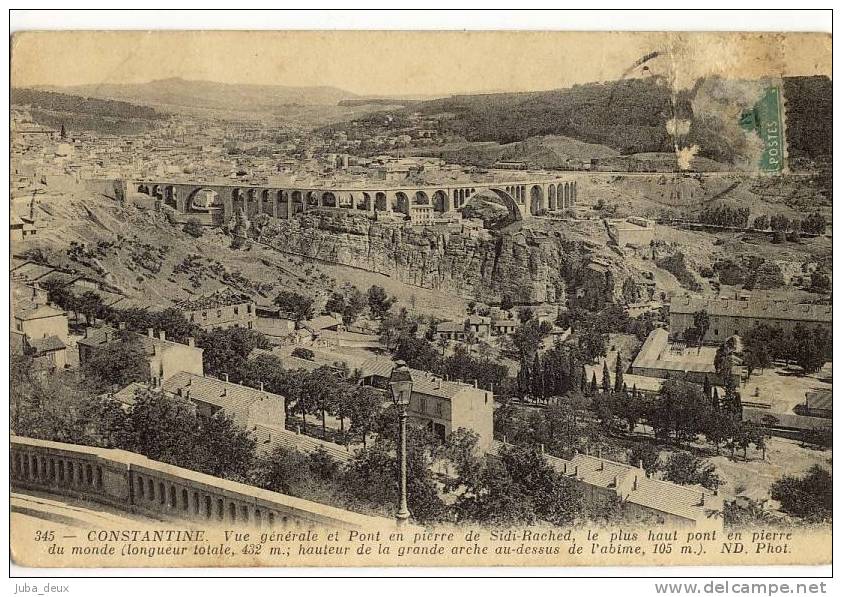 Constantine .  Vue Générale , et Pont Sidi Rached