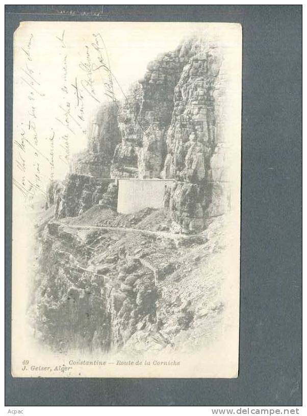 ... CONSTANTINE ... Route de la Corniche 1908 ...
