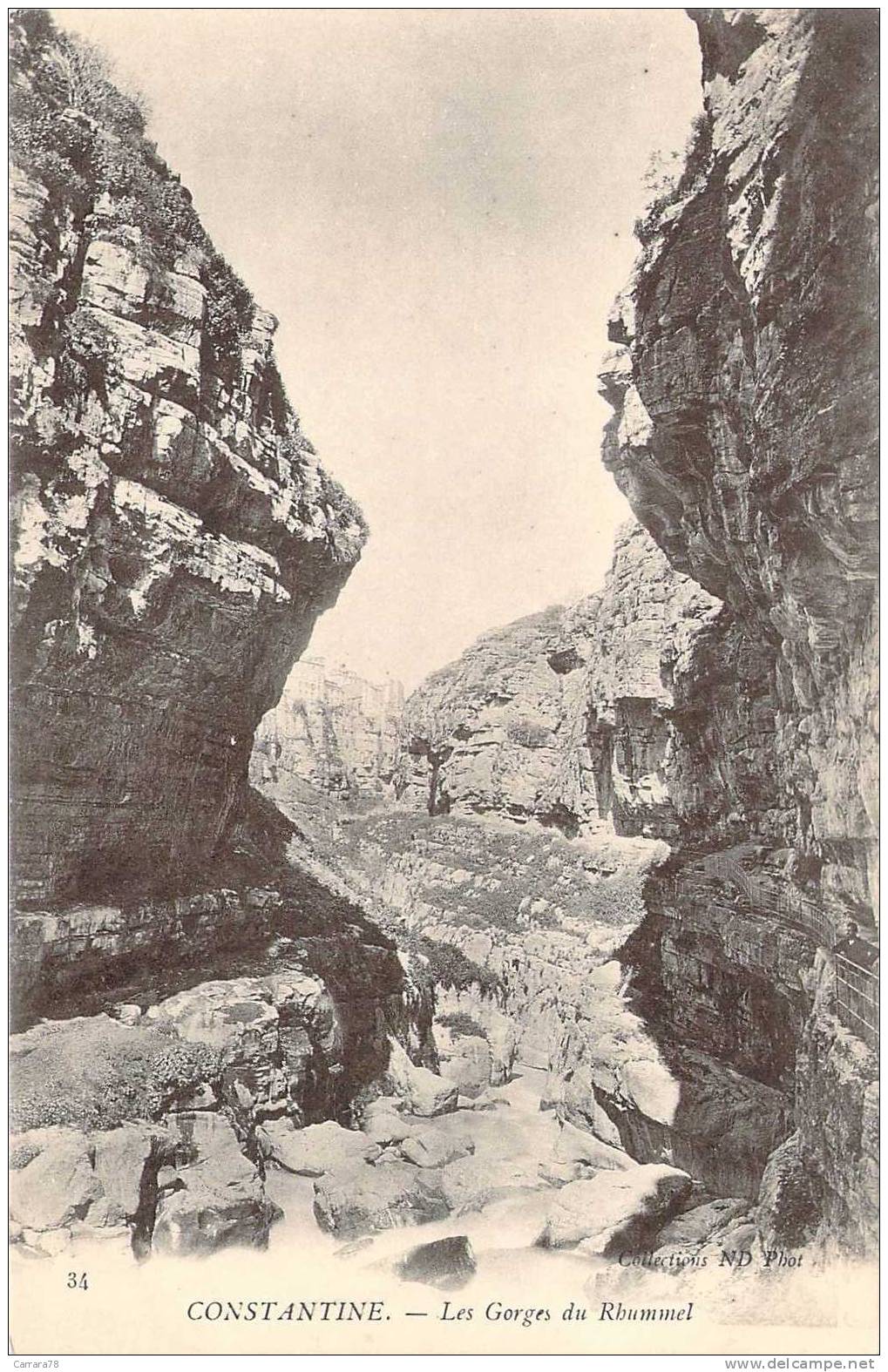 ALGERIE CONSTANTINE LES GORGES DU RHUMMEL