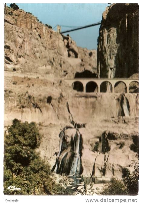 arte postale NEUVE CP ALGERIE  CONSTANTINE CHUTES DU PONT SUSPENDU