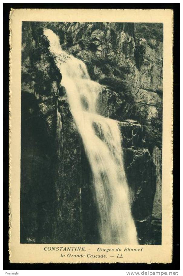 CPA ALGERIE CONSTANTINE GORGES DU RHUMEL  / LL