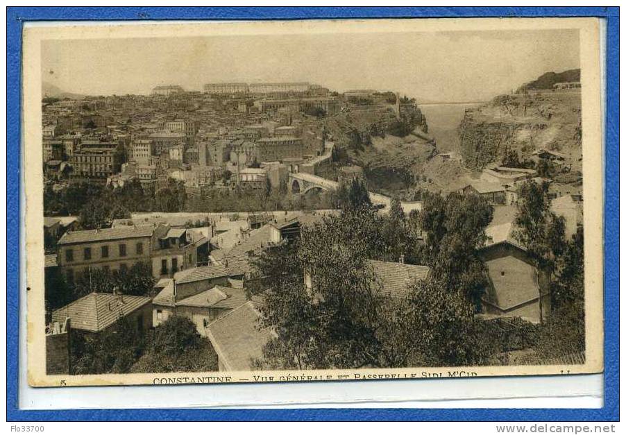 58 5 constantine  vue générale et passerelle sidi m'cid