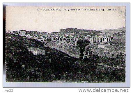 Jolie CP Ancienne Algérie Vue Générale prise de la route de Sétif - Ed ND Neurdein 53