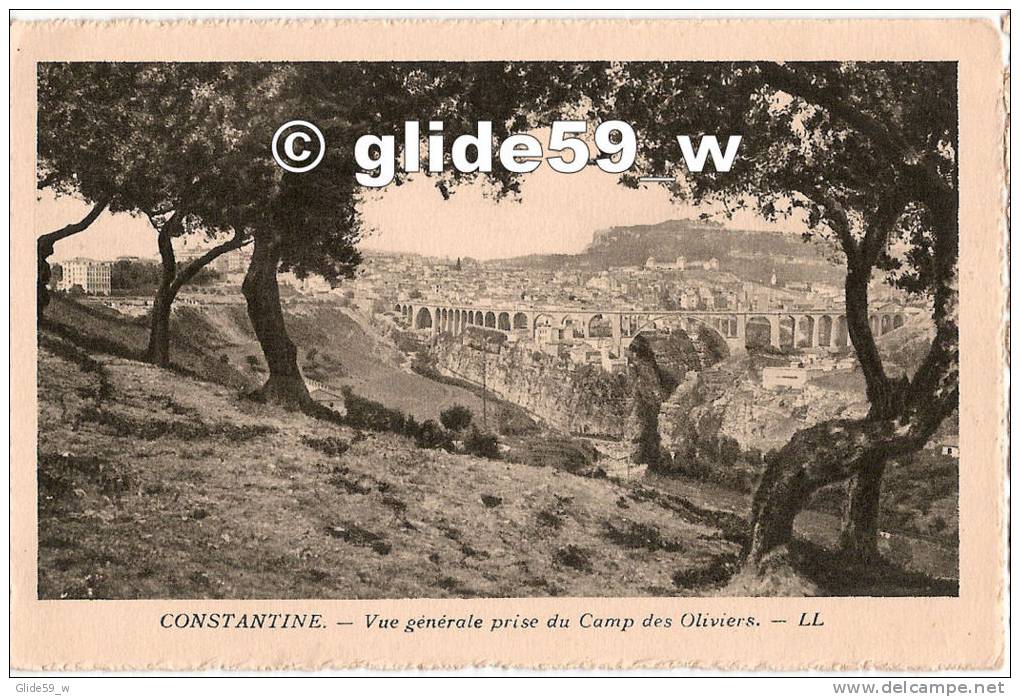 CONSTANTINE - Vue générale prise du Camp des Oliviers