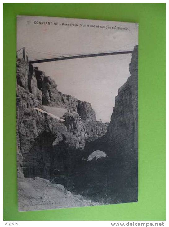 constantine passerelle sidi m'cid et gorges du rhumel
