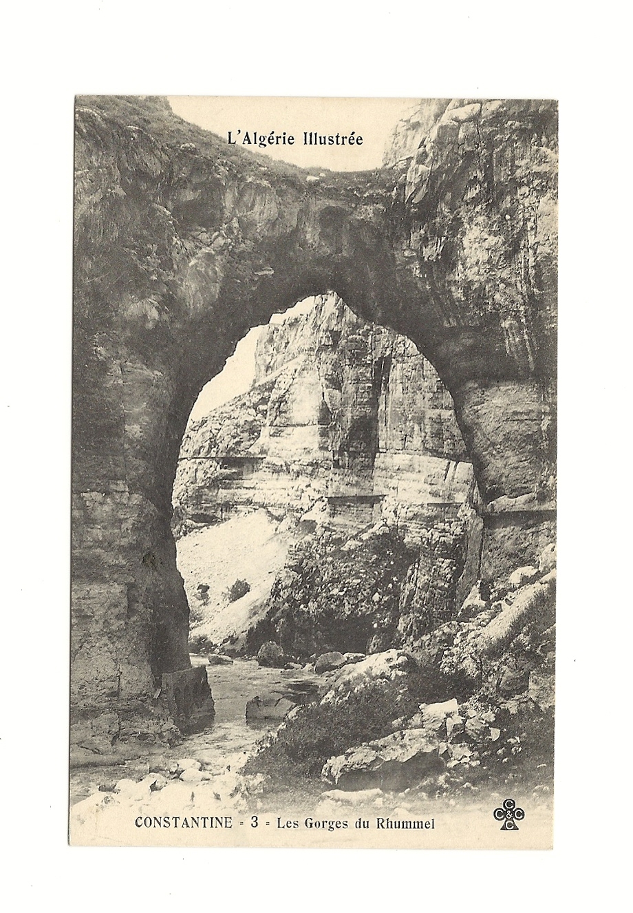 cp, Algérie, Constantine, 3 - Les Gorges du Rhummel