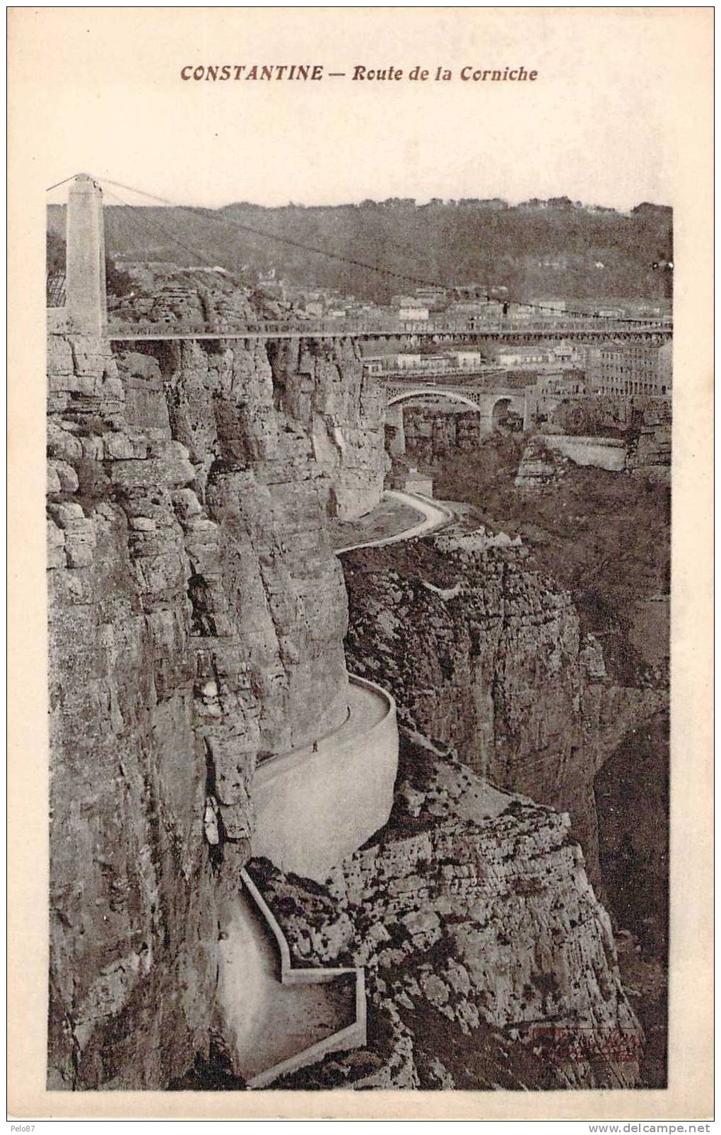 CPA  Constantine Route de la Corniche   G863