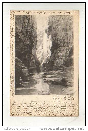 cp, Algérie, Constantine, Gorges du Rhumel, écrite