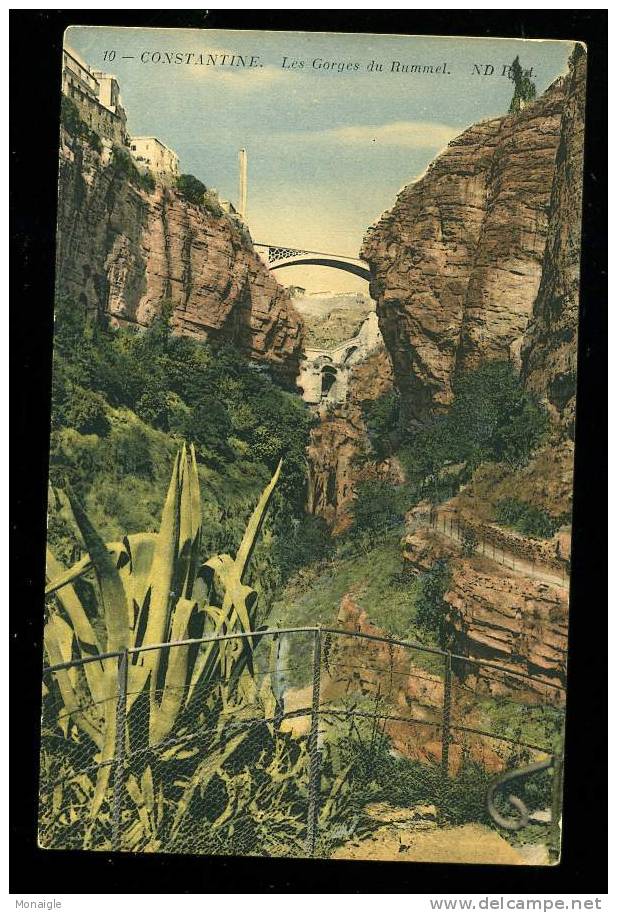 CPA ALGERIE CONSTANTINE LES GORGES DU RUMMEL  ND PHOTO