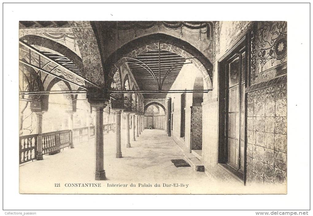 cp, Algérie, Constantine, Intérieur du Palais du Dar-El-Bey