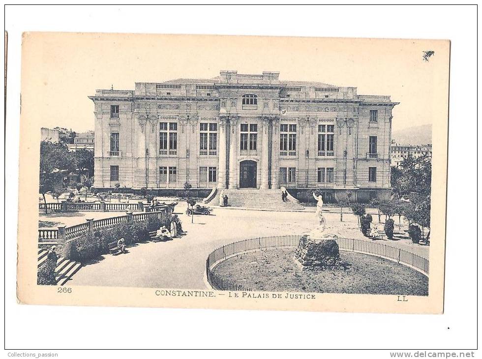 CP, Algérie, Constantine, le Palais de Justice, écrite