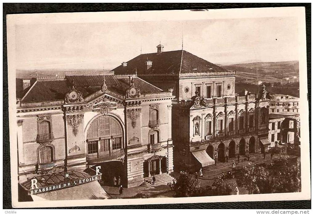 CP395 * 1 carte postale CPSM algerie credit foncier et le theatre