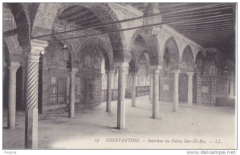 G- CONSTANTINE  LE PALIS DAR EL BEY CPA CIRCULEE