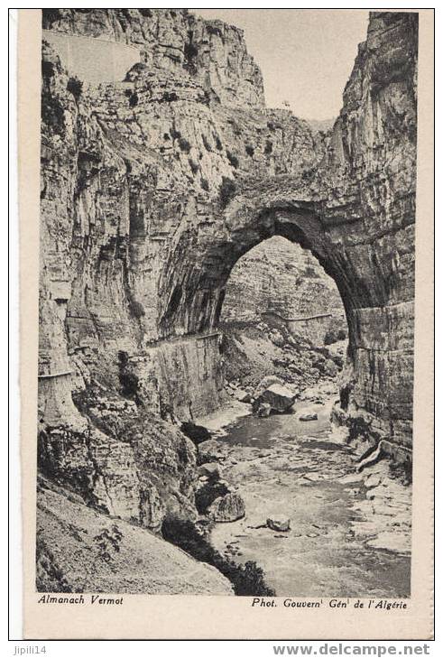 CONSTANTINE - LES GORGES DU RHUMEL - (ALMANACH VERMOT)