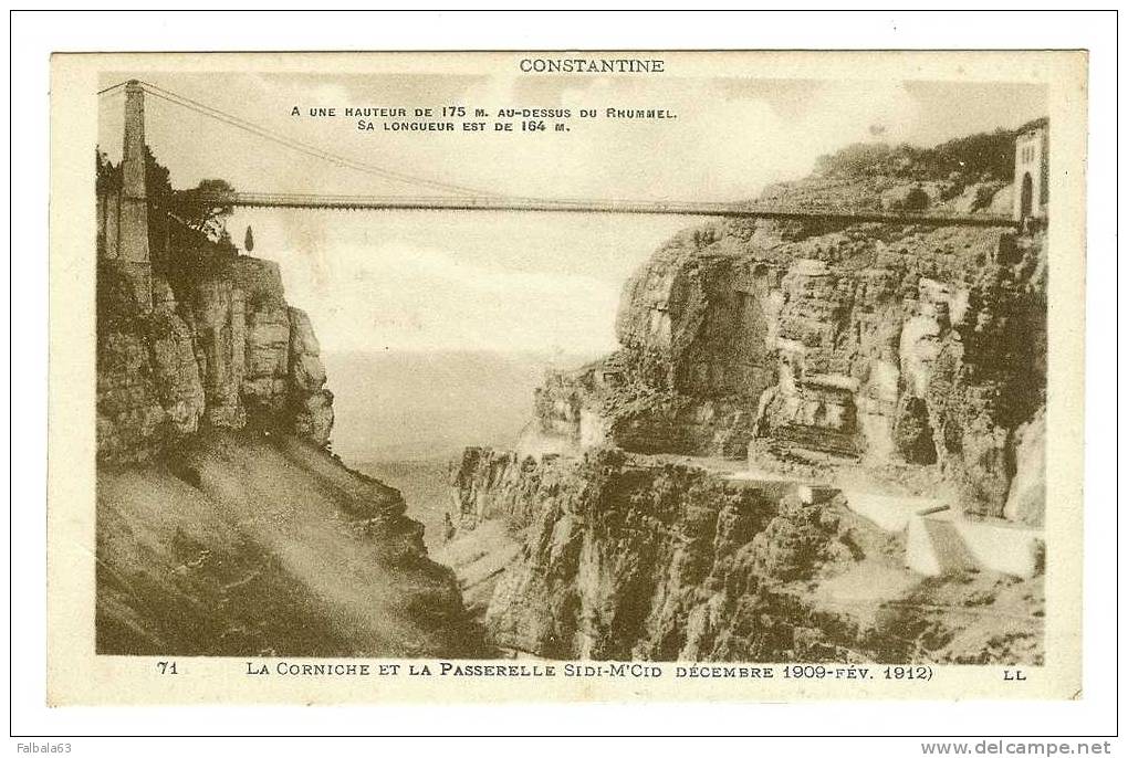++Constantine La corniche et la passerelle Sidi M'Cid