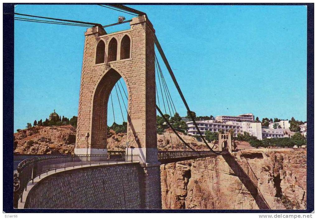 CONSTANTINE , Pont suspendu de Sidi M'Cid & l' Hôpital civil  CP Moderne  EDIT SERAG