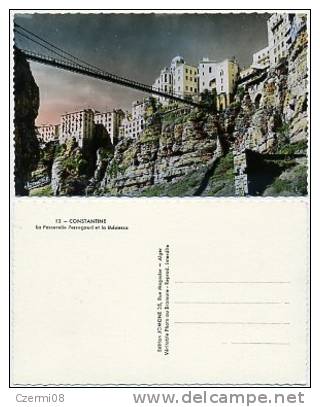 Algeria - Constantine - La Passerelle Perregaud et la Médersa