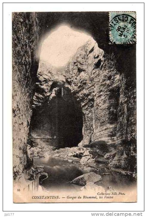 Constantine Gorgesde la Vallée du Rhummel Les Voutes Collections ND Phot n° 38 ecrite en 1905