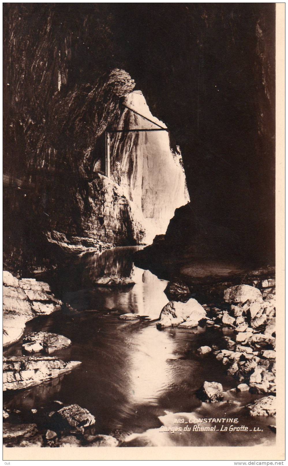 Algérie - CONSTANTINE -Gorges du Rhumel (Rhummel) la Grotte - *PRIX FIXE -- Editions  LL  n° 289
