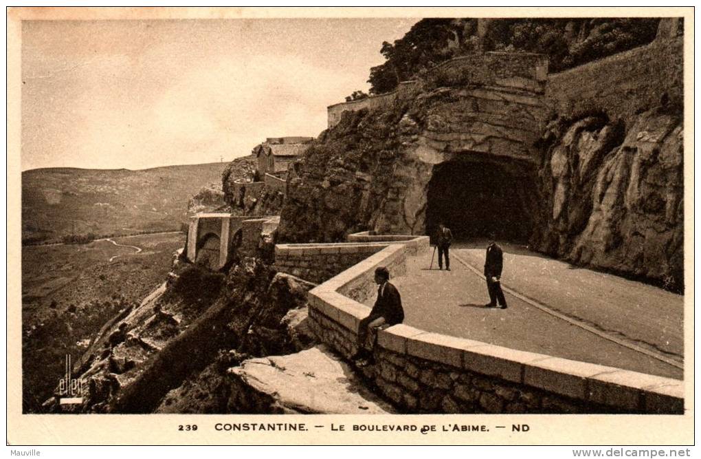 ALGERIE.Constantine.Le boulevard de l´abime