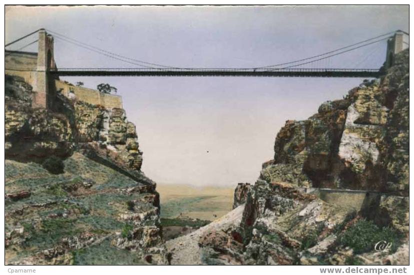 Cpsm  Algérie   Constantine    La Passerelle de Sidi M´ Cid