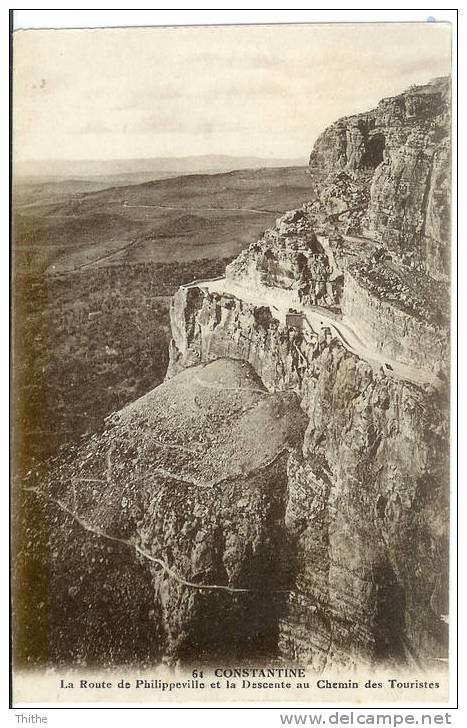 CONSTANTINE La Route de Philippeville et la descente au Chemin des Touristes