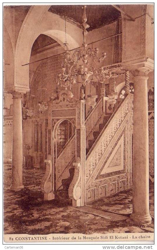 Algérie - Constantine - Intérieur de la Mosquée Sidi El Ketani - La Chaire