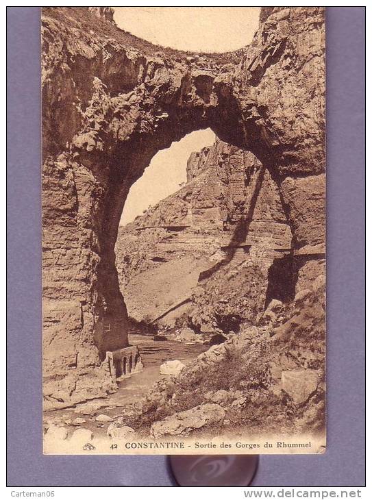 Algérie - Constantine - Sortie des Gorges du Rhummel - Editeur CAP N° 42