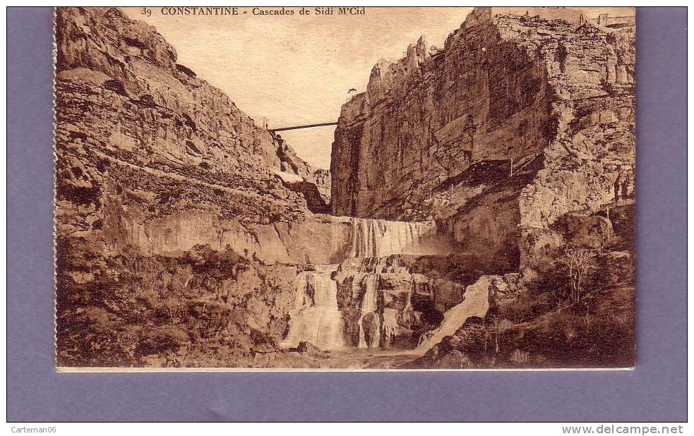 Algérie - Constantine - Cascades de Sidi M'Cid - Editeur CAP N° 39