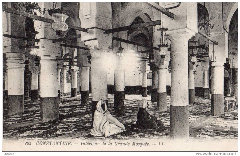 constantine intérieur de la grande mosquée animée