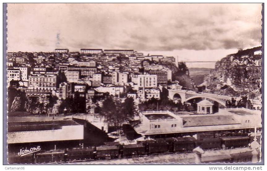 Algerie - Constantine - Vue générale (train)