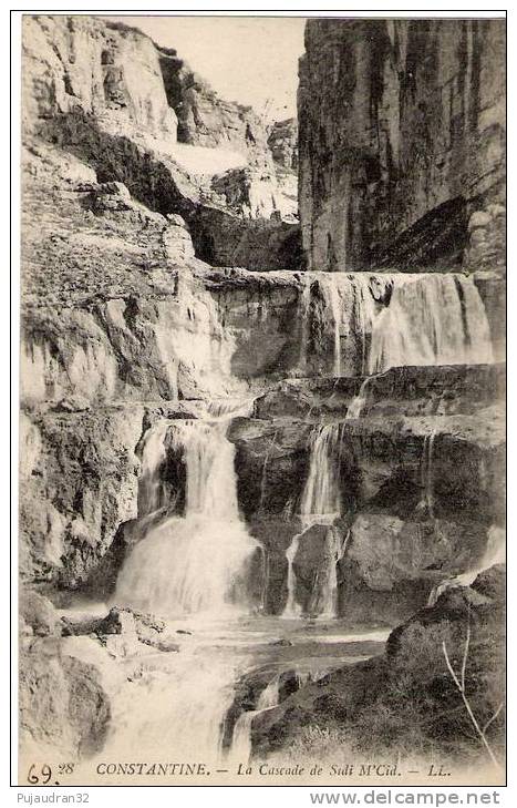 CONSTANTINE - LA CASCADE DE SIDI M´CID .