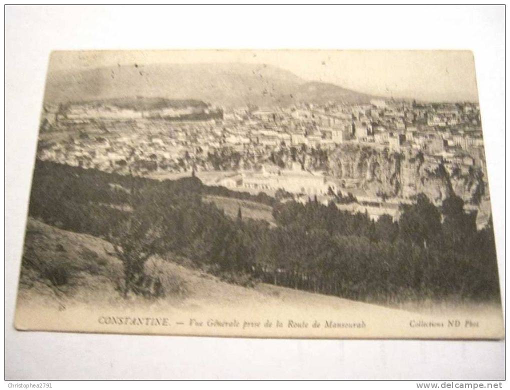 CPA AFRIQUE DU NORD CARTE POSTALE ECRITE 1905 CONSTANTINE 125° REGIMENT INFANTERIE