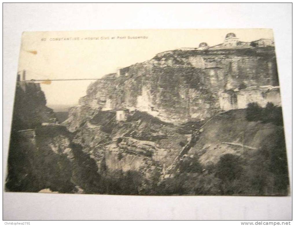 CPA AFRIQUE DU NORD CARTE POSTALE ECRITE 1933 CONSTANTINE CORRESPONDANCE