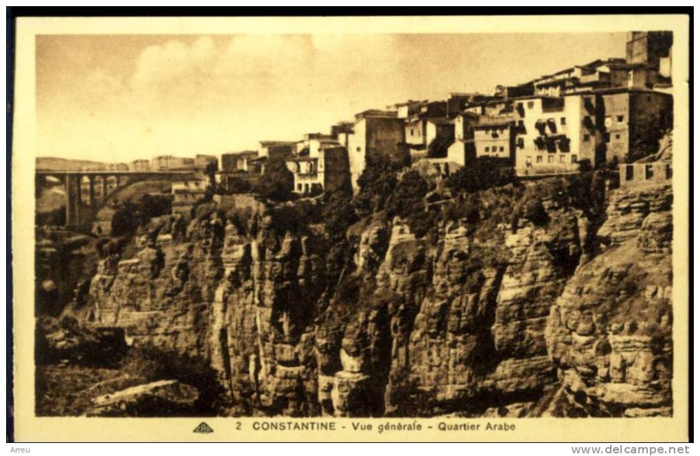 CPA - Algérie - CONSTANTINE - Vue générale - Quartier arabe - Neuve -
