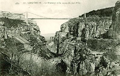 Constantine - Le Rhummel et la passerelle Sidi M'Cid