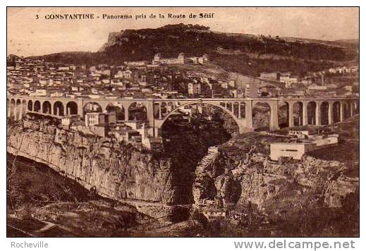 Algérie- Constantine-Panorama pris de la route de Sétif-1926