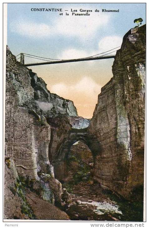 GORGES DU RHUMMEL ET LA PASSERELLE.....