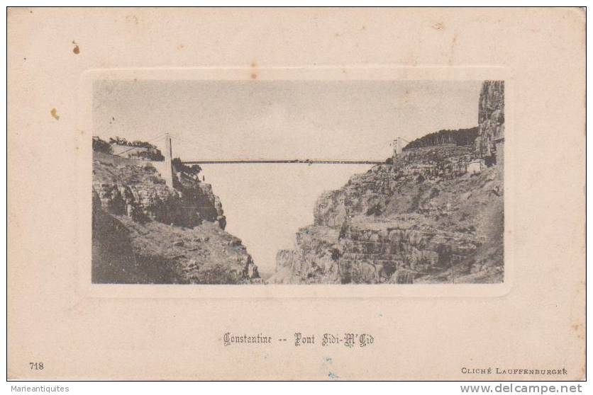 CPA - PAYS ETRANGER-ALGERIE- CONSTANTINE Pont Sidi M´ Cid