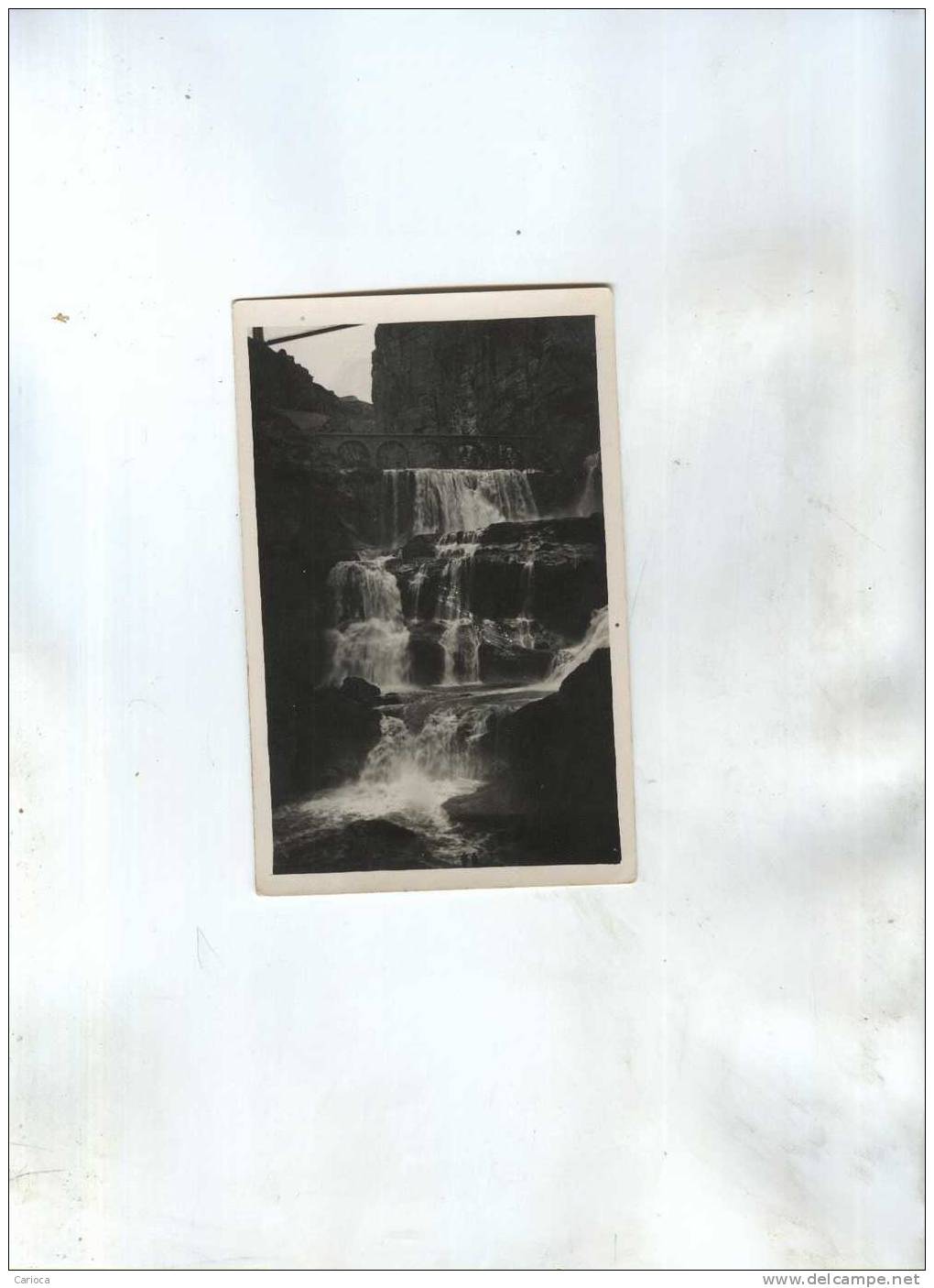 CARTE NON POSTALE, PHOTO  CONSTANTINE, CHUTES D EAU