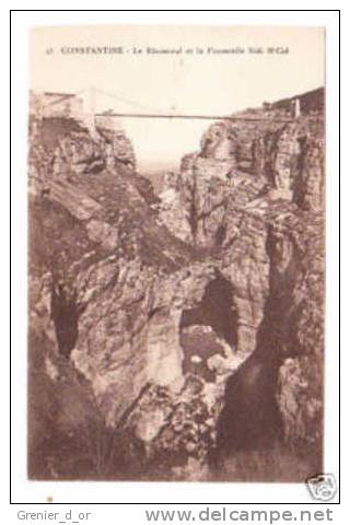 Le Rhummel et la passerelle sidi M'cid